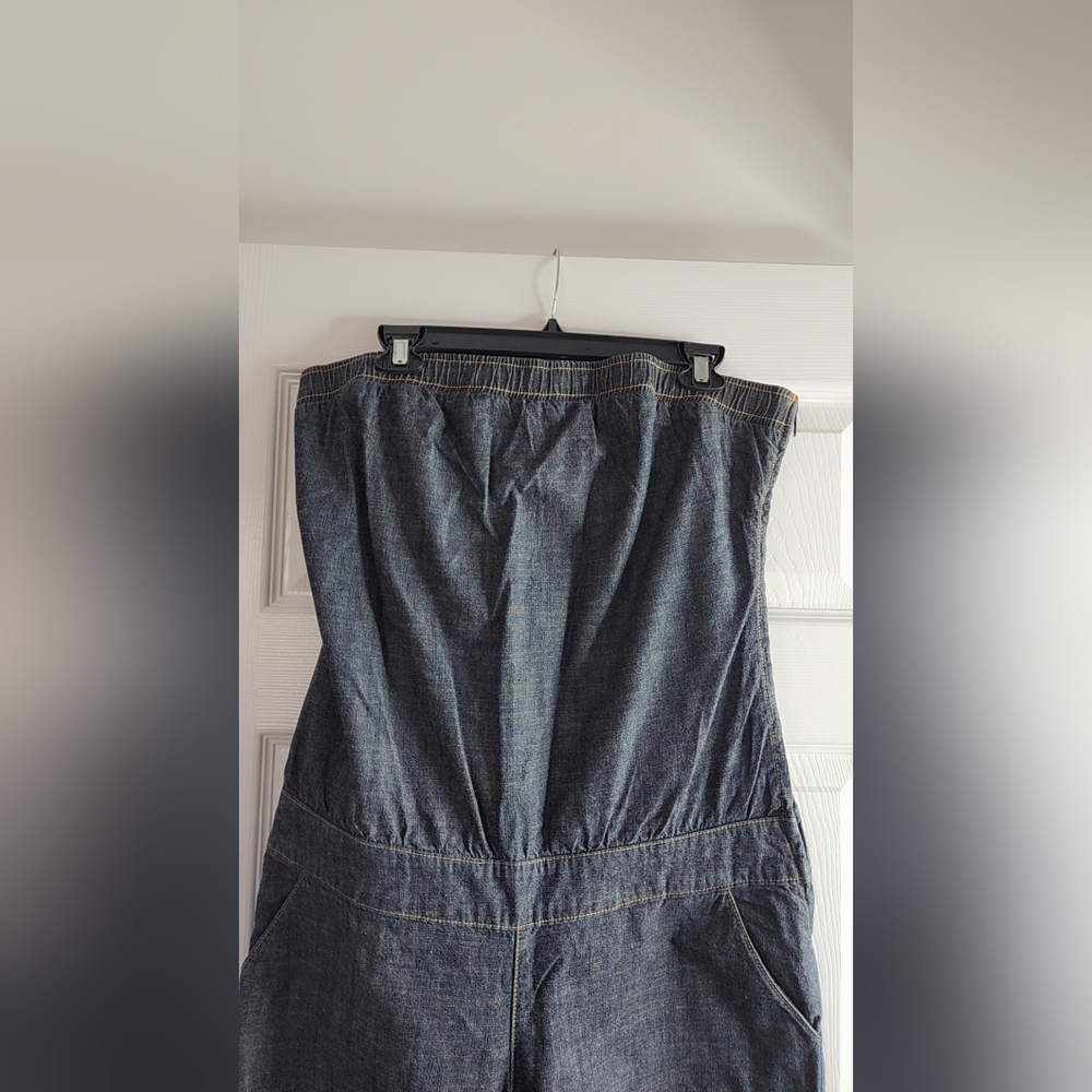 Baby Phat Dark Denim Strapless Romper - Picture 4 of 5